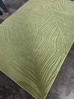 Tapis en laine verte moderne fait main, tissé sur mesure, lavable, adapté aux animaux domestiques, antidérapant, pour salon, chambre, couloir, pique-nique