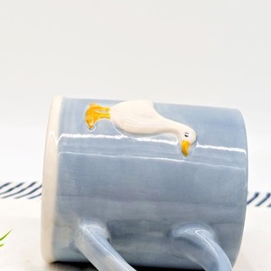 New Arrival Ceramic Coffee <b>Mug</b> With Cute Duck Design Matte Blue Glaze <b>For</b> Home Use - Product Image 4