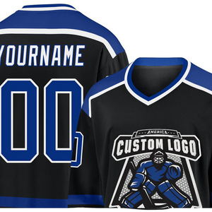 Diseño de Logotipo Personalizado Premium, Camisetas de Hockey sobre Hielo Sublimadas, Uniformes de Hockey sobre Hielo 100% Poliéster para Atletas Profesionales - Product Image 6