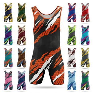 Combinaison de lutte personnalisée de qualité supérieure pour hommes, vêtements de sport compressifs et extensibles sublimés, uniformes d'entraînement d'équipe - Product Image 1
