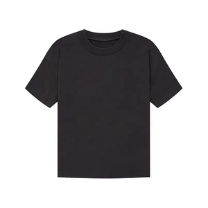 Nouveau design T-shirt homme 100% coton coupe ample épaules légèrement tombantes style court uni surdimensionné pour l'été - Product Image 3