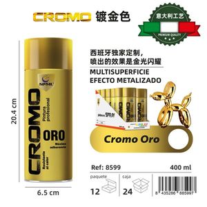 Peintures artistiques plaquées or 68990 CROMO ORO 400ML - Product Image 1