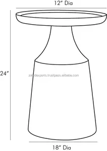 Meubles de restaurant, table basse en acier inoxydable, meubles de bureau design, salon contemporain, Zahid Exports ZE-3459S - Product Image 5