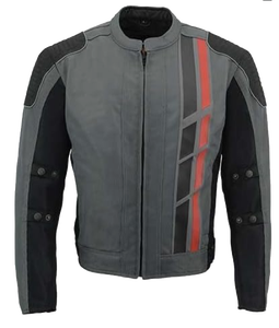 Men's Black Textile <b>Motorcycle</b> <b>Jacket</b> Reflective Skull Design CE Armored Waterproof Windproof Protective Riding <b>Jacket</b> Adventure - Product Image 2
