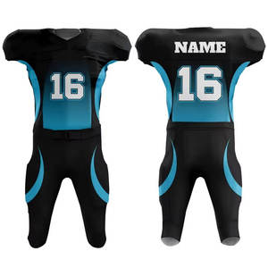 Maillots de football entièrement personnalisés et pantalons assortis, uniforme américain adulte/jeunesse, 100 % polyester, uniformes de football américain - Product Image 1