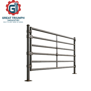 Heavy Duty Steel Pipe Fence Gate for Farm, Livestock and Outdoor Industrial Use - Product Image 1