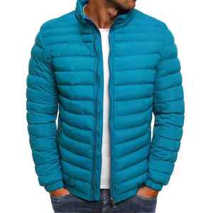 High Men's Winter Thick Warm Cotton <b>Puffer</b> <b>Jacket</b> Fashionable Stand Collar Tiger Head XL <b>Light</b> Zipper Cardigan Casual Street - Product Image 6