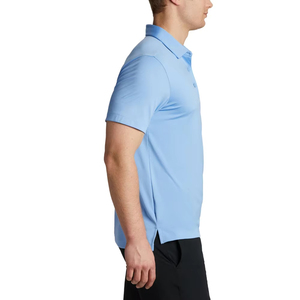 Chemise à manches courtes unie pour homme, OEM Custom, polo léger en coton mélangé doux et confortable à manches courtes - Product Image 3