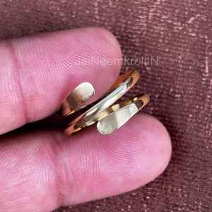 แหวนทองเหลืองปรับขนาดได้ออกแบบได้ตามต้องการปรับขนาดได้สำหรับของขวัญแต่งงานงานหมั้น - Product Image 5