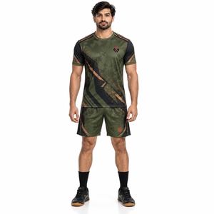 Conception respirante idéale pour l'entraînement au handball, kits de handball, ensemble maillot et short athlétique professionnel, tissu confortable - Product Image 4