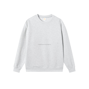 Vente en gros de haute qualité 480 grammes de coton surdimensionné pour hommes pull Streetwear sweat-shirt à col rond en polaire à épaules tombantes - Product Image 3
