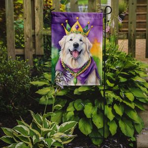 Great Pyrenees King Mardi Gras Multicolor <b>Garden</b> <b>Flag</b> Mailbox Decorative Yard Banner for Patio Artwork Flower Beds for Outdoor - Product Image 2