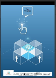 Cuaderno promocional personalizado para regalos corporativos, blanco y amarillo, para uso escolar y de oficina, a precio mayorista. - Product Image 5