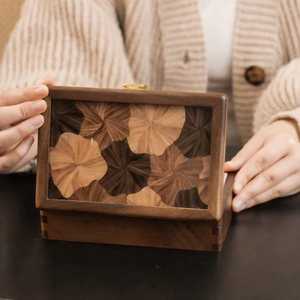 Custom Handmade Wooden Memory <b>Box</b> Premium Solid Wood <b>Keepsake</b> Chest for <b>Wedding</b> Gifts Photo Storage and Personal Collections - Product Image 5