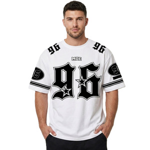 Diseña tu propia camiseta de fútbol americano extragrande con sublimación por transferencia de calor, transpirable, 100% poliéster, cuello redondo y manga corta. - Product Image 3