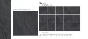 Carreaux de sol extérieurs en porcelaine de 20 mm d'épaisseur, antidérapants, de couleur anthracite, pour jardin et terrasse, résistants, imitation pierre - Product Image 5