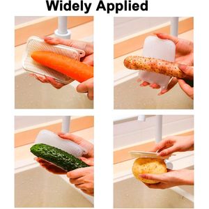 2 PCS Soft Bristle <b>Vegetable</b> Cleaning <b>Brushes</b> for Potato/Carrots for Scrubbing Fruits and <b>Vegetables</b> - Product Image 2