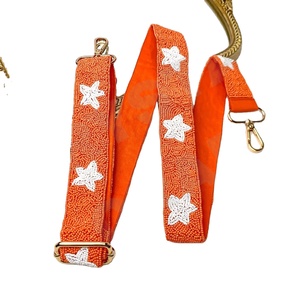 Correa de bolso de cuentas ajustable naranja estrella accesorios de moda con forma personalizada y correa de monedero con cuentas de diseño - Product Image 1