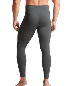 Leggings de Compresión para Gimnasio para Hombre OEM, Secado Rápido, Deportivos, con Bolsillo, Largos hasta el Tobillo, Estampado por Transferencia de Calor, Spandex/Poliéster Elástico - Product Image 6