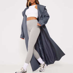 Abrigo Largo Acolchado de Invierno para Mujer, Transpirable e Impermeable, Tallas Grandes, de Cuero Genuino y Poliéster Tejido, Venta al por Mayor Personalizada - Product Image 3