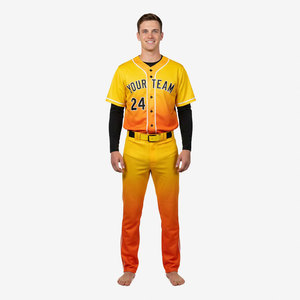 Meilleures ventes, uniforme de baseball au design unique, logo personnalisé imprimé, impression par sublimation, uniforme de baseball unisexe pour adultes - Product Image 2