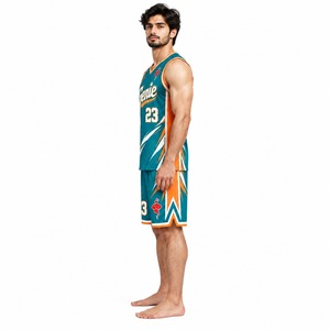 Conjunto de Uniforme de Baloncesto, Camiseta y Pantalones Cortos, Ropa Deportiva Ligera y Transpirable para Entrenamiento, Competencia y Práctica - Product Image 3