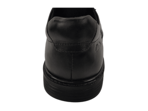 Mocasines de Cuero Negro para Hombre, con Punta Redonda, Acolchados, para Oficina, Carrera, Todas las Temporadas, Zapatos de Vestir, Color Sólido, Suela de Goma - Product Image 2