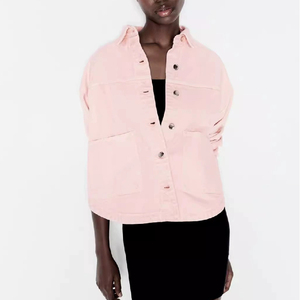 Autumn New Women's Loose Casual Patch Pocket Long-sleeved Denim Jacket Shirt BEST SELLING - Product Image 1