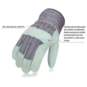 Gants de travail en cuir, longueur poignet, respirants, style uni, pour extérieur, printemps-automne, en cuir, pour jardinage, vente en gros - Product Image 6