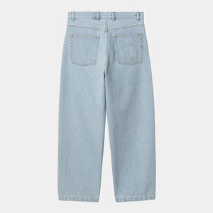 Men's Black Straight Acid Wash Mid Rise Drawstring Fly Classic Five Pocket Woolen Pants - Product Image 2