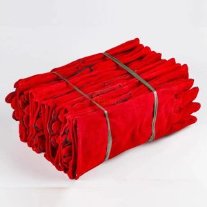 Guantes de Soldadura Eléctrica de Cuero Vacuno de la Mejor Calidad, Flexibles, de 6 mm de Grosor, Protectoras y Absorbentes de Sudor para Soldadura TIG - Product Image 1