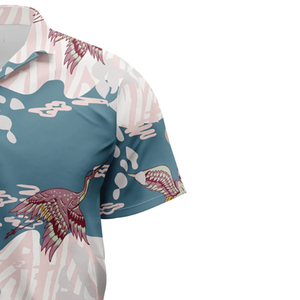 เสื้อฮาวายชายขายดี ผ้าคุณภาพดี ไม่ยับ ระบายอากาศได้ดี รับสกรีนโลโก้/สีตามสั่ง เสื้อฮาวายชายคุณภาพสูง - Product Image 4