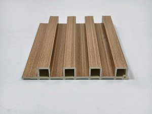 แผ่นไม้ไผ่ผนังกันไฟสำหรับกันน้ำแผ่นไม้พีวีซีพีวีซีร่องดีไซน์แบบ3D ทันสมัย - Product Image 5