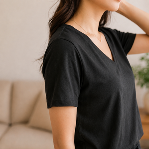 Ensemble de vêtements de détente pour femmes, vêtements de nuit décontractés, mélange de coton 65/35, doux et respirant, ensemble de pyjamas pour femmes, vêtements de détente d'été - Product Image 3
