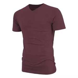 T-shirt homme col rond en tricot, manches courtes, 100% coton, respirant, coupe ample, collection de t-shirts en coton pour homme, t-shirts en coton à manches courtes - Product Image 1