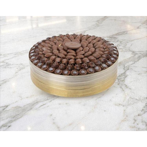 Bol à chocolat en métal de luxe, design classique, fait main, finition dorée, design poli, idéal pour les occasions de cadeaux, bol à chocolat en fer, laiton. - Product Image 1