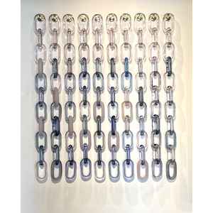 Chaîne de sac à main personnalisée en résine acrylique transparente écologique, maillons arc-en-ciel faits à la main en Lucite pour la décoration intérieure - Product Image 5