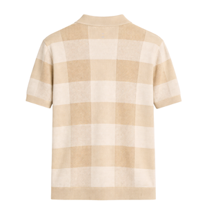 Polo de Punto Adler para Hombre, Manga Corta, Algodón Premium, Diseño a Cuadros, Corte Ajustado, Estilo Casual Elegante, Ropa de Verano Transpirable, Venta al Por Mayor - Product Image 5