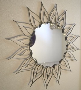 Handmade Decorative Metal Wall <b>Mirror</b> Premium Quality <b>Hanging</b> Accent For Modern Living Space Decoration - Product Image 4