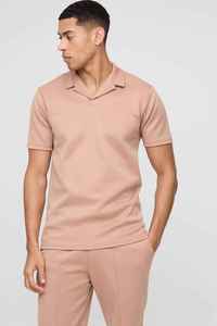 Ensemble polo et short beige pour homme, tenue décontractée d'été en coton tricoté, respirant, couleur unie, fabrication OEM ODM à Sialkot - Product Image 6