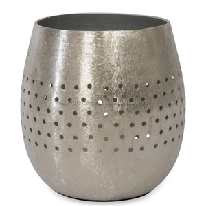 Bougeoir chauffe-plat en métal artisanal de qualité supérieure du fournisseur indien, bocaux, décor d'éclairage d'ambiance de Noël unique - Product Image 5