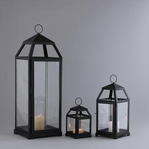 Geometric <b>Brass</b> <b>Lantern</b> With Frosted Glass Panels Portable Home Decor Light Fixture - Product Image 2