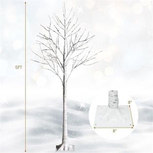 Albero di Betulla LED Bianco 5 Piedi con Corteccia Realistica, 72 Luci e Rami Flessibili, Cavo da 7,2 Piedi per Decorazioni Natalizie - Product Image 4