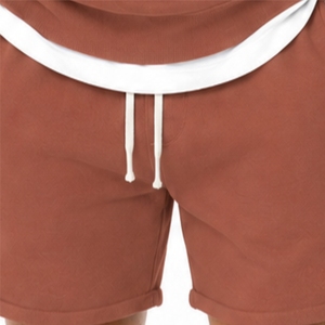 Ensemble sweat-shirt à manches longues et short assorti pour homme, style décontracté en molleton bouclette, tenue de détente automne, coupe moderne pour le quotidien - Product Image 5