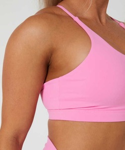 Conjunto Deportivo EnovStars para Mujer, Top Deportivo y Pantalones Cortos, Logotipo Frontal, Sensación Ligera, Nailon y Elastano, Secado Rápido, Cintura Alta, OEM, ODM, Marca Privada - Product Image 3