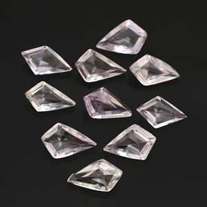 Piedra preciosa suelta de corte de diamante facetado de amatista natural 9x13,5mm utilizada en collar, pulsera, pendientes, fabricación de joyas - Product Image 2