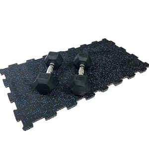 High Quality Rubber <b>Interlocking</b> Gym <b>Tiles</b> Fitness <b>Floor</b> Solution Rubber <b>Interlocking</b> Gym <b>Tiles</b> Durable And Long Lasting - Product Image 4