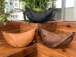 Bolso bandolera de cuero genuino de diseñador, bolso para axilas, venta al por mayor, bolso y monederos de media luna, bolso de mano de hombro de alta calidad para mujer - Product Image 5