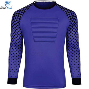 Camiseta de Portero de Fútbol Estampada de Alta Calidad con Protección en el Pecho, Manga Larga, Transpirable, Protección UV, Personalizable para Equipos - Product Image 3