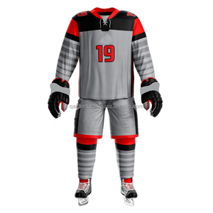 100% Polyester Maillot de hockey sur glace de qualité supérieure Sublimation Maillot de hockey personnalisé Vêtements de hockey sur glace sublimés - Product Image 2